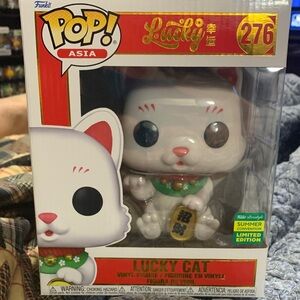 Funko Pop Asia! #276 White Flocked Lucky Cat